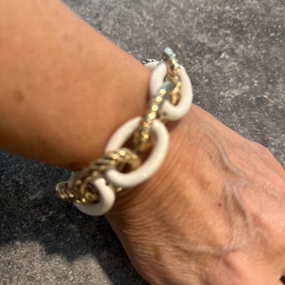 Beaded bracelet plus Stretch bangle bracelet plus Set of 2 wood bangles. - Picture 9 of 15